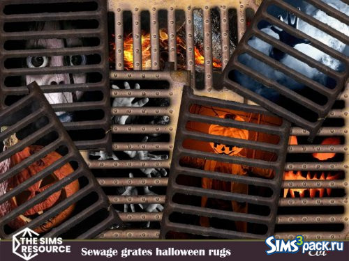 Ковры Sewage grates halloween от evi