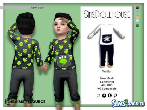 Костюм Jason от SimsDollhouse