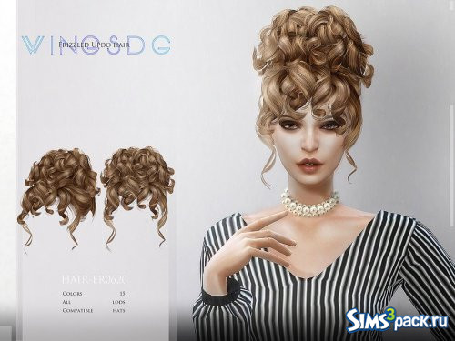 Прическа Frizzled Updo от wingssims