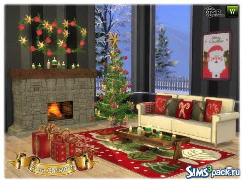 Гостиная Soua christmas от jomsims