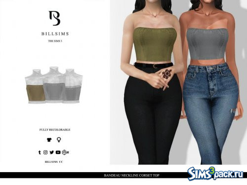 Топ - корсет Bandeau Neckline от Bill Sims