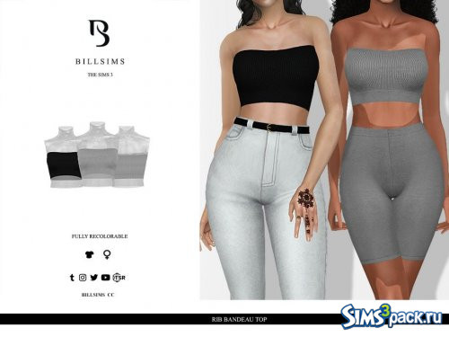 Топ Rib Bandeau от Bill Sims