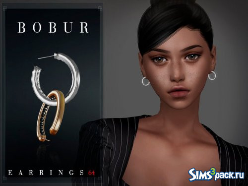 Серьги Pearl hoop от Bobur3