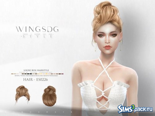 Прическа Loose bun от wingssims