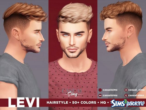 Прическа Levi от Casual_Sims