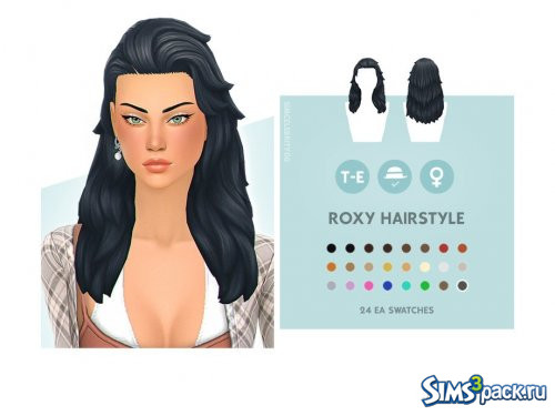 Прическа Roxy от simcelebrity00