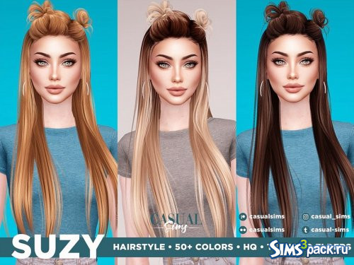 Прическа Suzy от Casual_Sims