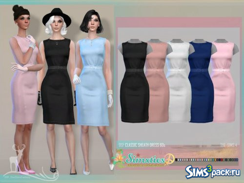 Платье CLASSIC SHEATH 60s от DanSimsFantasy