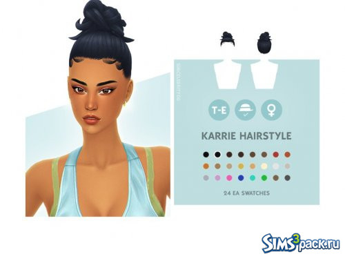 Прическа Karrie от simcelebrity00