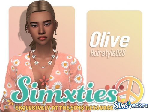 Прическа [Simxties] Olive от AarainAroma