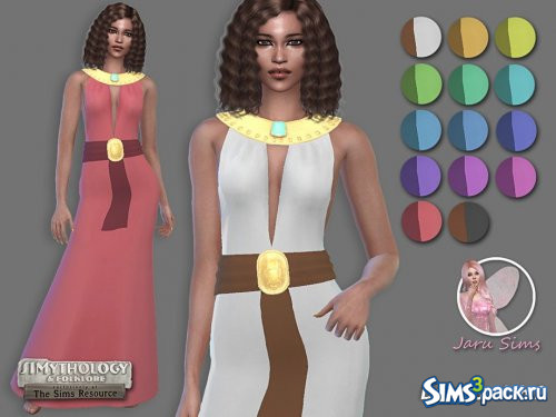 Платье SIMYTHOLOGY Satiah 2 от Jaru Sims