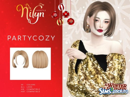 Прическа Winter Hollidays 2023 PARTYCOZY от Nilyn