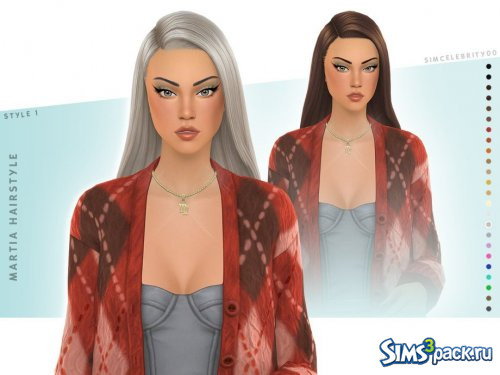 Прическа Martia от simcelebrity00