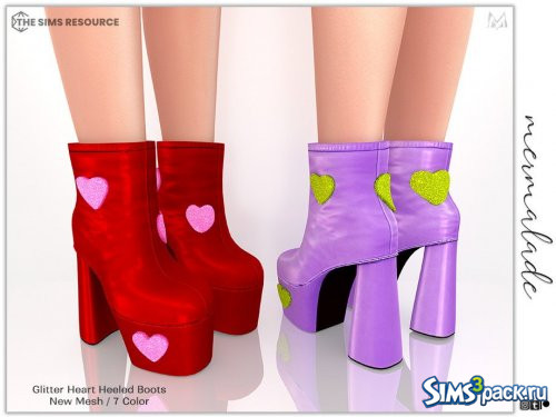 Ботинки Glitter Heart Heeled от mermaladesimtr