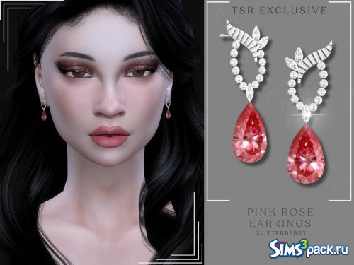 Серьги Rose Pink от Glitterberryfly