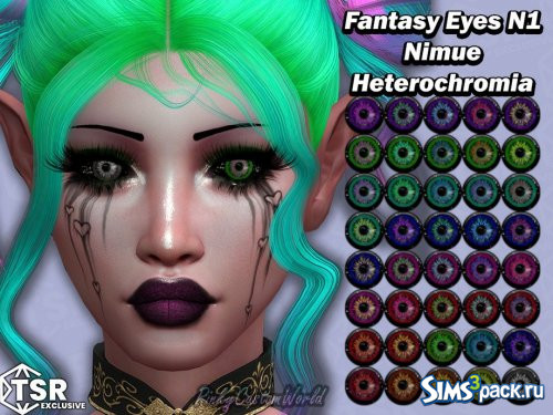 Линзы Nimue Heterochromia от PinkyCustomWorld