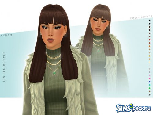 Прическа Liv от simcelebrity00