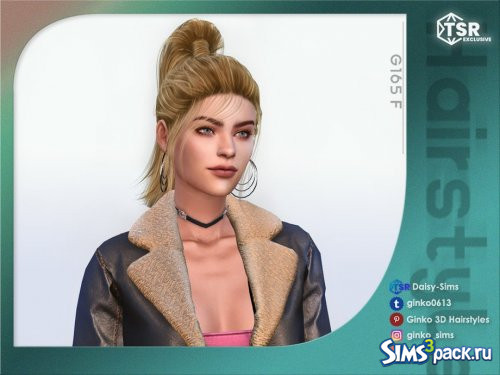 Прическа High Ponytail от Daisy-Sims