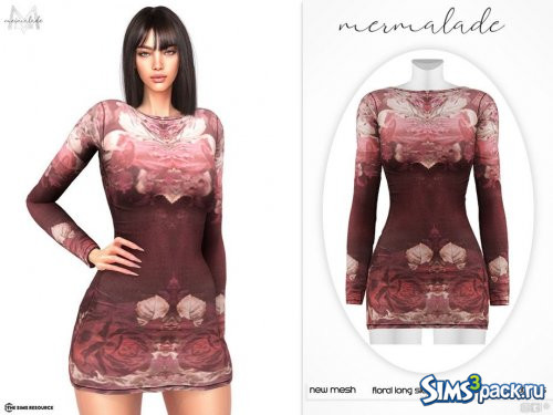 Платье Floral Long Sleeve от mermaladesimtr