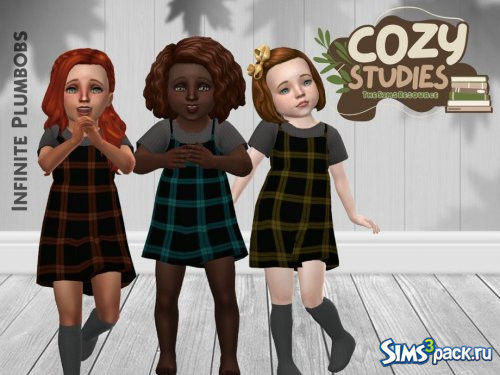 Платье Cozy Studies Check Strappy от InfinitePlumbobs