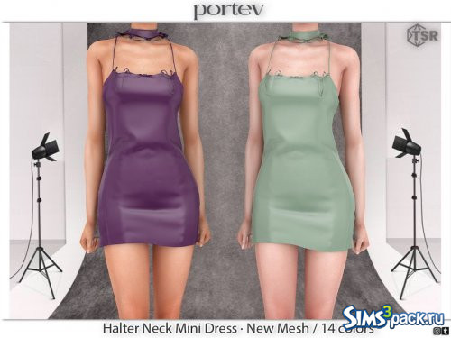 Мини - платье Halter Neck от portev