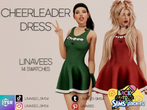 Платье BACK TO SCHOOL - CHEERLEADER от linavees